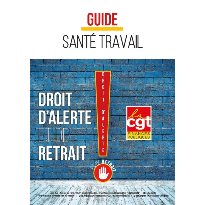 Guide « Droits d’alerte et de retrait »