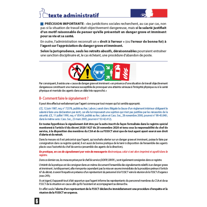 Guide « Droits d’alerte et de retrait »