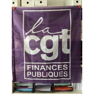 Drapeau CGT Finances Publiques Violet