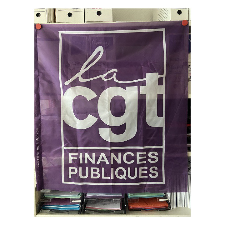 Drapeau CGT Finances Publiques Violet
