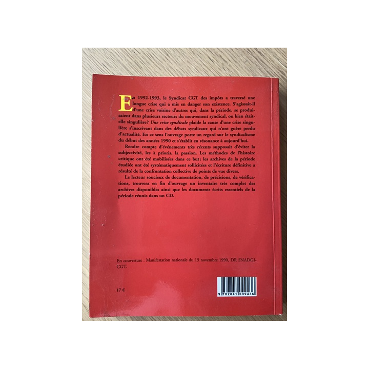 Une crise syndicale - CGT Impôts (1992-1993)