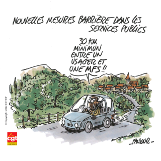 Dessin « Distance services publics »