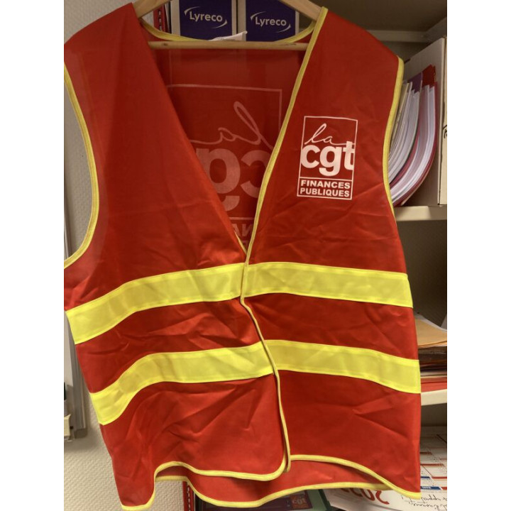 Chasuble Bandes jaunes CGT Finances Publiques