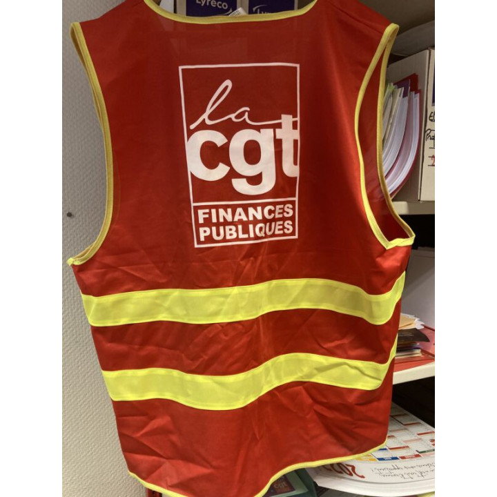 Chasuble Bandes jaunes CGT Finances Publiques