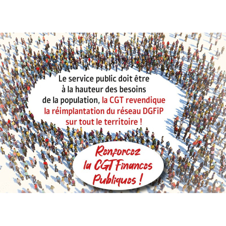 Flyer 3 « Renforcez la CGT Finances Publiques »