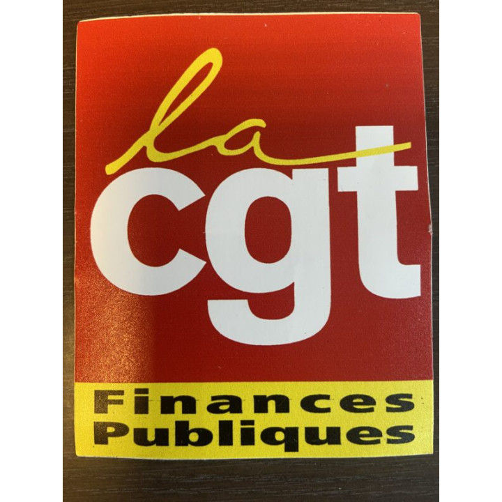 Autocollant CGT Finances Publiques