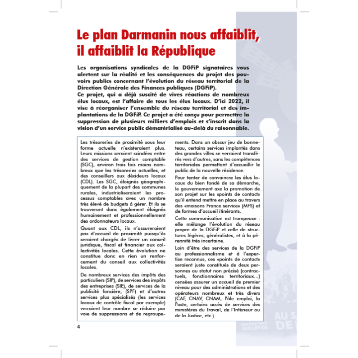 Livret « Pas de services publics sans finances publiques »