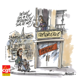 Dessin « Délocalisé sur le net »
