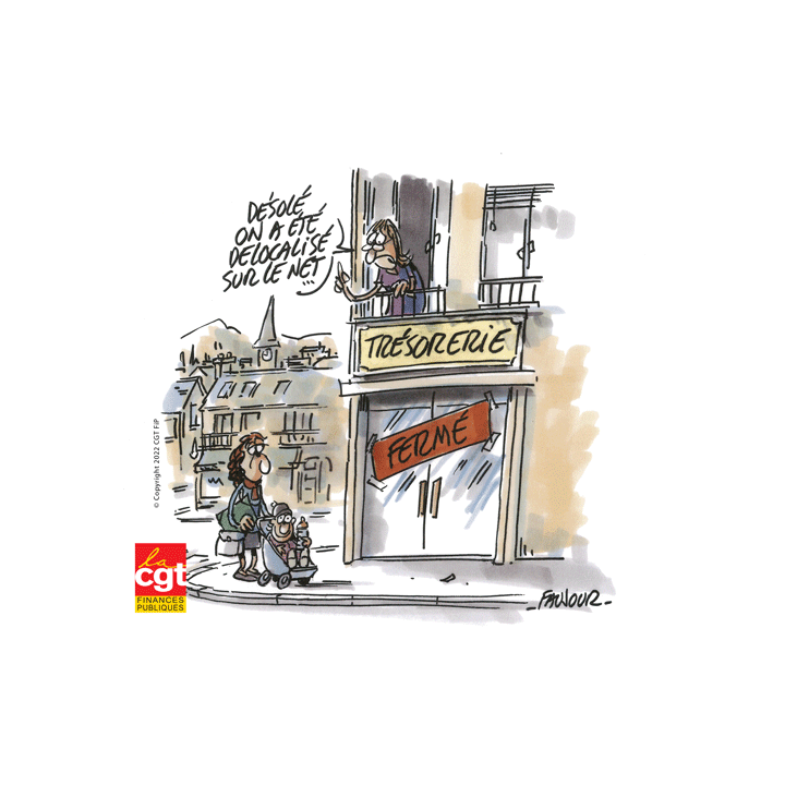 Dessin « Délocalisé sur le net »