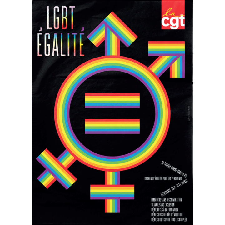 Affiche « LGBT Égalité Flèches »